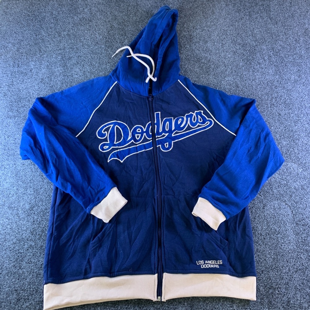 Sportswear Unlimited Los Angeles Dodgers MLB Hoodie Mens Medium Blue Full Zip
